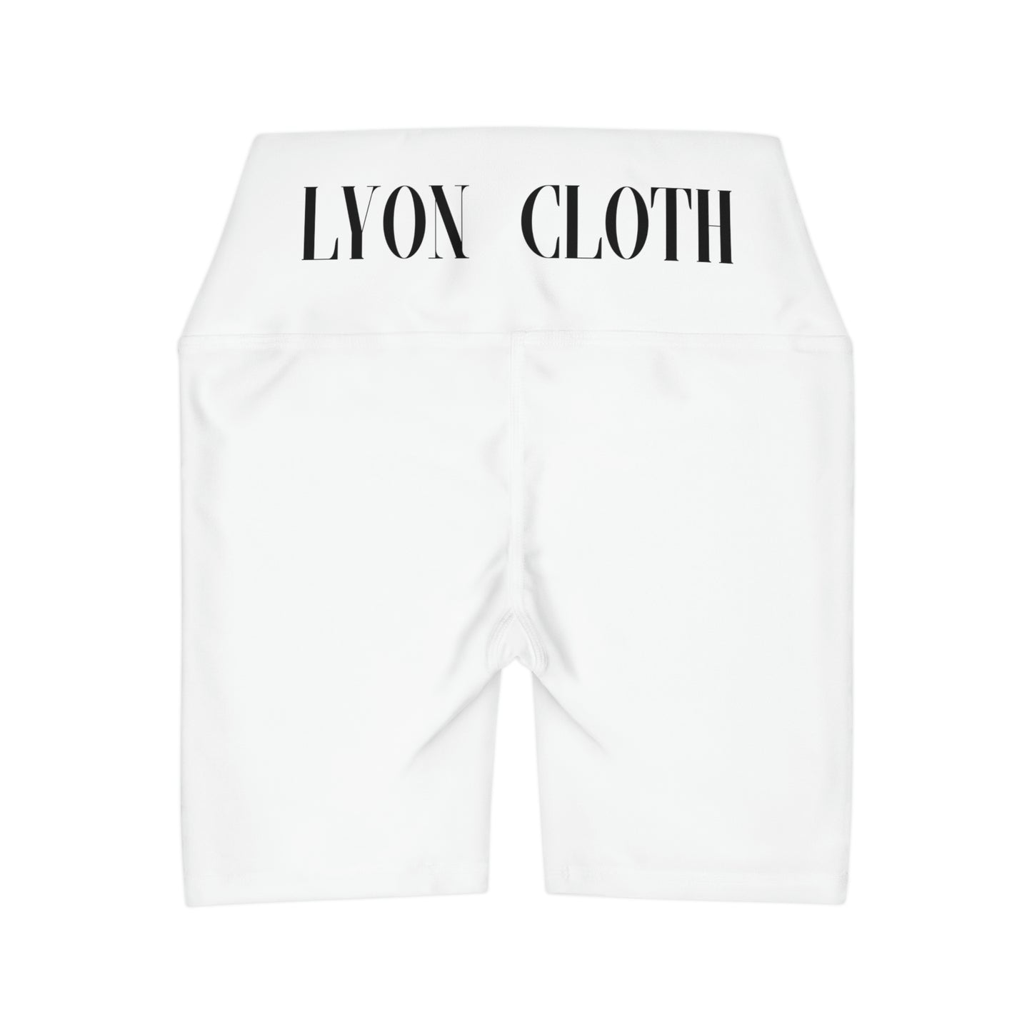 Font High Waisted Yoga Shorts